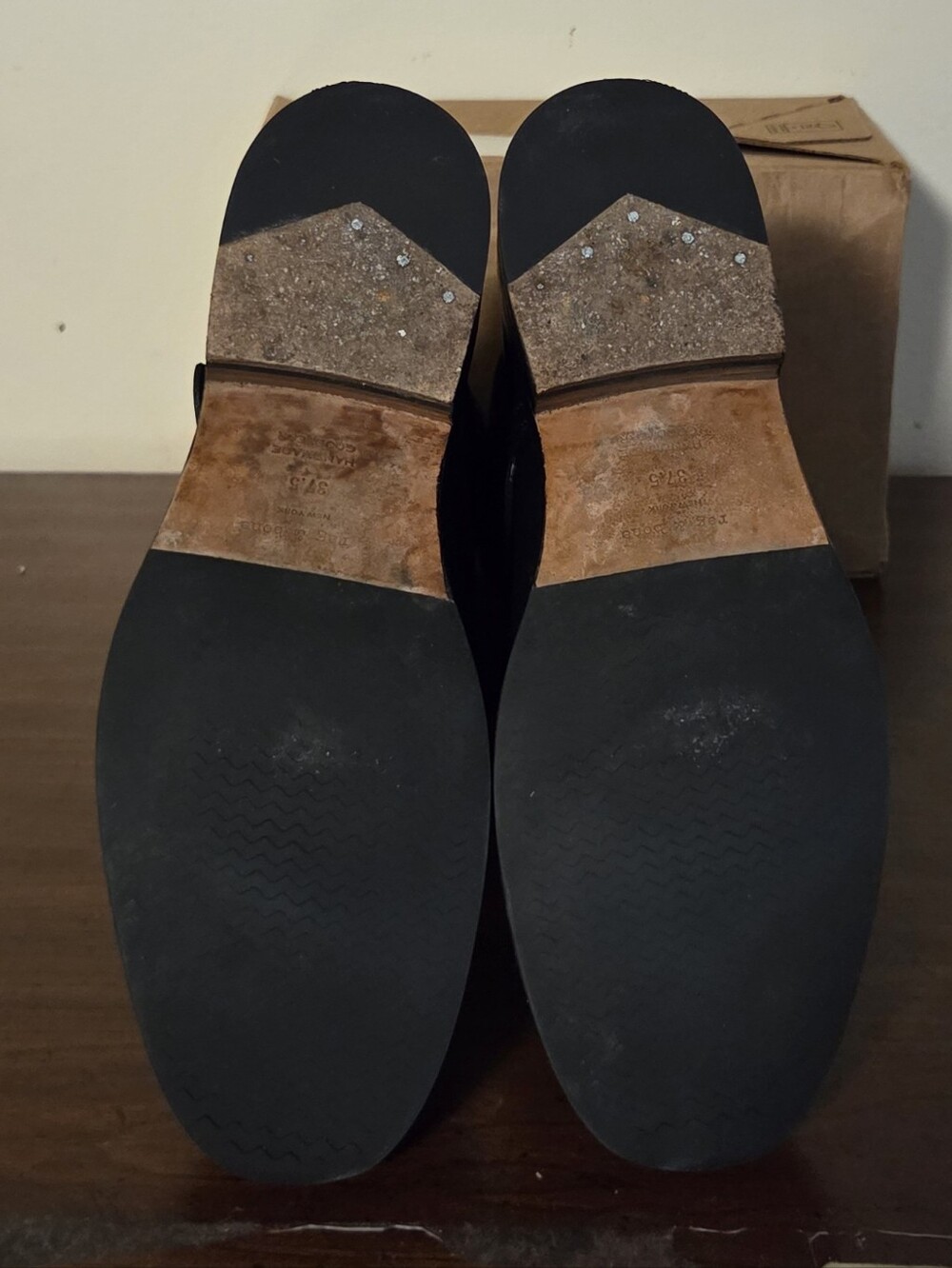 Rag & Bone Oliver Black Leather Suede Shearling Moto Boots Womens Sz 37.5 US 7.5 - Picture 13 of 13